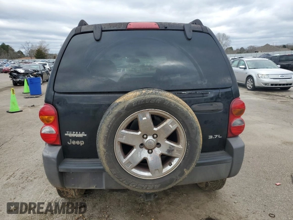 2003 Jeep Liberty Sport with VIN 1J4GK48K73W730795, listed as a Copart auction lot 46468005 with 232,292 mi miles and Salvage Title. Bid and sale history available at DreamBid. Image 6.