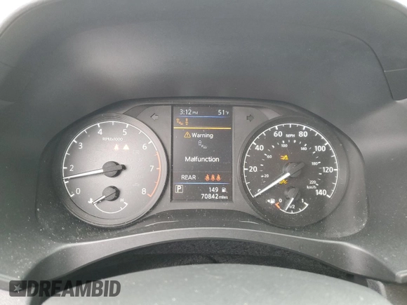 2024 Nissan Altima 2.5 S with VIN 1N4BL4BV0RN373447, listed as a Copart auction lot 48377055 with 70,842 mi miles and Salvage Title. Bid and sale history available at carsss.com. Image 9.
