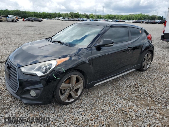 2013 Hyundai Veloster Turbo with VIN KMHTC6AE2DU177578, listed as a Copart auction lot 60901785 with Not provided miles and Salvage title. Bid and sale history available at DreamBid. Image 1.