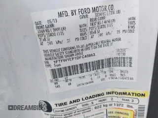 2013 Ford F-150 XL с VIN 1FTFW1EF1DFC45663, выставлен на аукционе IAAI как лот 42569818 с пробегом 175 248 миль миль и . История ставок и продаж доступна на DreamBid. Изображение 9.