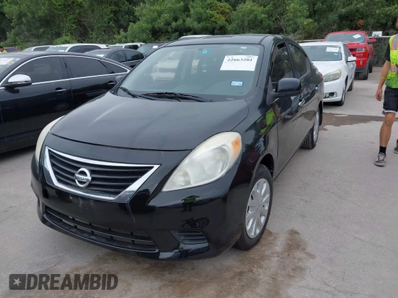 2013 Nissan Versa S with VIN 3N1CN7AP7DL854546, listed as a IAAI auction lot 42663201 with 187,308 mi miles and . Bid and sale history available at DreamBid. Image 2.