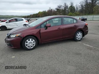 2013 Honda Civic LX z VIN 19XFB2F58DE004510, wystawiony jako Copart lot #56802995 z przebiegiem 71 146 mil mil oraz Szkoda całkowita • Salvage title. Historia ofert i sprzedaży dostępna na DreamBid. Obrazek 1.
