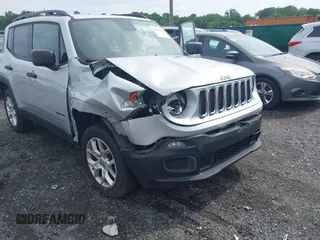 2018 Jeep Renegade Sport with VIN ZACCJBAB3JPJ41711, listed as a IAAI auction lot 42742310 with 76,773 mi miles and . Bid and sale history available at DreamBid. Image 6.