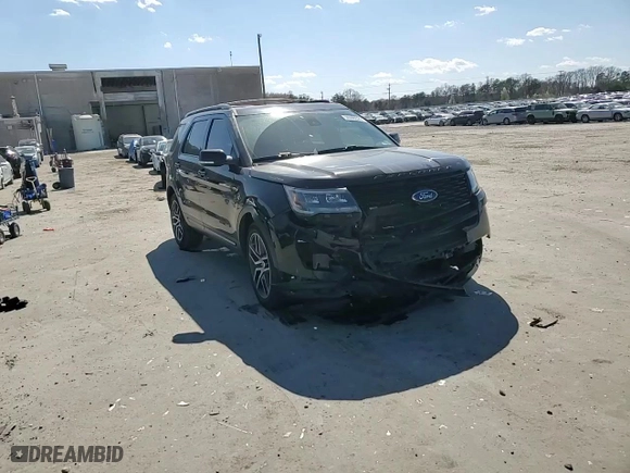 2018 Ford Explorer Sport with VIN 1FM5K8GT0JGA34975, listed as a Copart auction lot 50998625 with 87,855 mi miles and Salvage Title. Bid and sale history available at carsss.com. Image 12.
