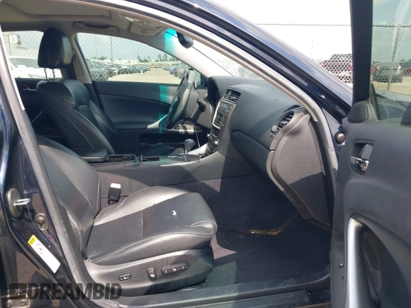 2009 Lexus IS 250 with VIN JTHBK262695090860, listed as a IAAI auction lot 42156105 with 198,796 mi miles and . Bid and sale history available at DreamBid. Image 5.