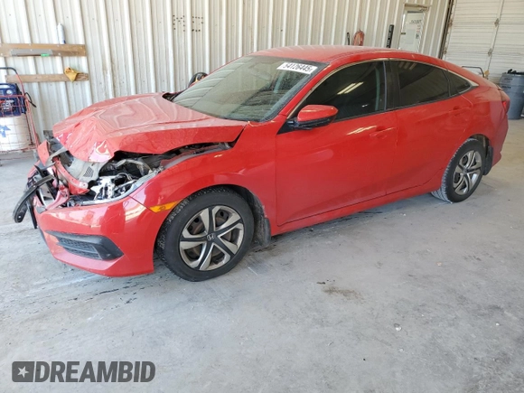 2018 Honda Civic LX with VIN 2HGFC2F50JH511514, listed as a Copart auction lot 54126445 with 100,628 mi miles and Salvage Title. Bid and sale history available at DreamBid. Image 1.