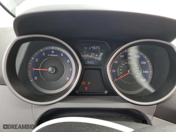 2016 Hyundai Elantra Value Edition with VIN KMHDH4AE4GU541837, listed as a Copart auction lot 52203915 with 96,667 mi miles and Salvage Title. Bid and sale history available at carsss.com. Image 9.