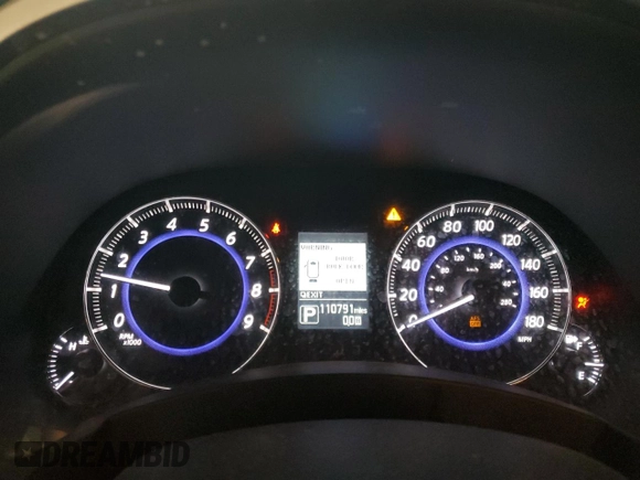 2017 Infiniti QX70 with VIN JN8CS1MU0HM141332, listed as a Copart auction lot 37035124 with 110,791 mi miles and Salvage title. Bid and sale history available at DreamBid. Image 9.