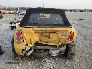 2007 MINI Convertible with VIN WMWRF33557TG17675, listed as a Copart auction lot 49206875 with Not Provided miles and Clean Title. Bid and sale history available at DreamBid. Image 6.