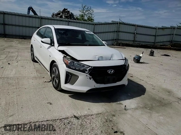 2017 Hyundai Ioniq SEL with VIN KMHC75LC3HU048958, listed as a Copart auction lot 57293145 with 92,545 mi miles and Salvage title. Bid and sale history available at DreamBid. Image 13.