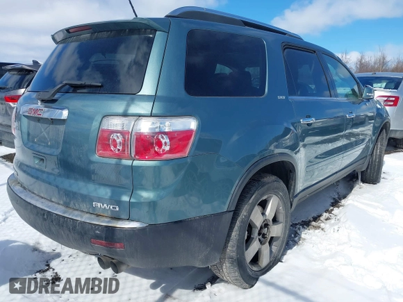 2009 GMC Acadia SLT2 with VIN 1GKEV33D29J189799, listed as a IAAI auction lot 41718674 with 109,823 mi miles. Bid and sale history available at carsss.com. Image 4.