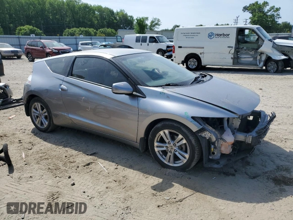 2012 Honda CR-Z EX with VIN JHMZF1D6XCS004834, listed as a Copart auction lot 53790365 with 109,828 mi miles and Salvage title. Bid and sale history available at DreamBid. Image 4.