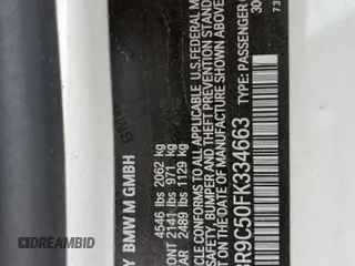 2015 BMW M4 z VIN WBS3R9C50FK334663, wystawiony jako Copart lot #59012605 z przebiegiem 69 749 mil mil oraz Szkoda całkowita • Salvage title. Historia ofert i sprzedaży dostępna na DreamBid. Obrazek 12.