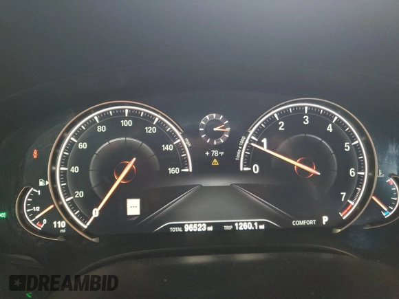 2018 BMW 5 Series 540i xDrive with VIN WBAJE7C53JWC54662, listed as a Copart auction lot 63703595 with 96,523 mi miles and Salvage title. Bid and sale history available at DreamBid. Image 9.