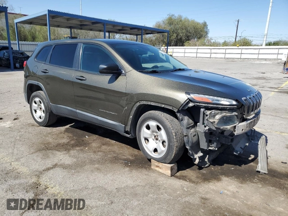 2015 Jeep Cherokee Sport z VIN 1C4PJLAB5FW573186, wystawiony jako Copart lot #61440805 z przebiegiem 144 333 mil mil oraz Szkoda całkowita • Salvage title. Historia ofert i sprzedaży dostępna na DreamBid. Obrazek 4.