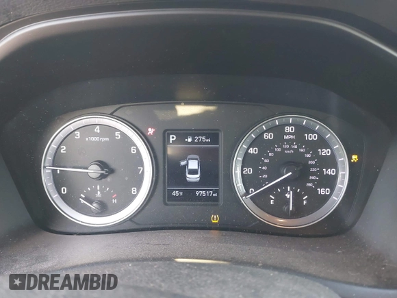 2019 Hyundai Sonata SE with VIN 5NPE24AF0KH751891, listed as a IAAI auction lot 41760542 with 97,517 mi miles and . Bid and sale history available at carsss.com. Image 7.