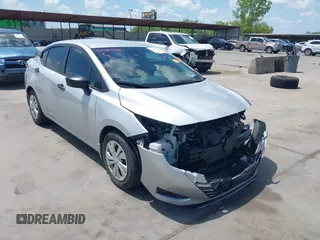 2024 Nissan Versa S with VIN 3N1CN8DV2RL841405, listed as a IAAI auction lot 42080581 with 12,605 mi miles. Bid and sale history available at carsss.com. Image 1.