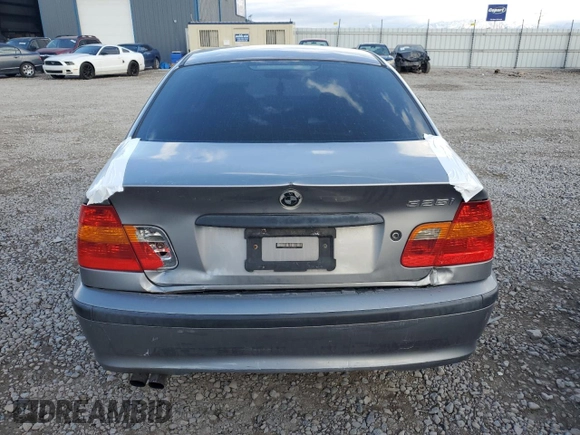 2004 BMW 3 Series 325i with VIN WBAET37474NJ95589, listed as a Copart auction lot 43966055 with 214,638 mi miles and Salvage Title. Bid and sale history available at carsss.com. Image 6.