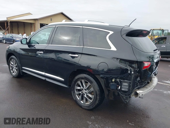 2015 Infiniti QX60 with VIN 5N1AL0MM6FC541422, listed as a IAAI auction lot 41484158 with 160,616 mi miles and . Bid and sale history available at DreamBid. Image 3.