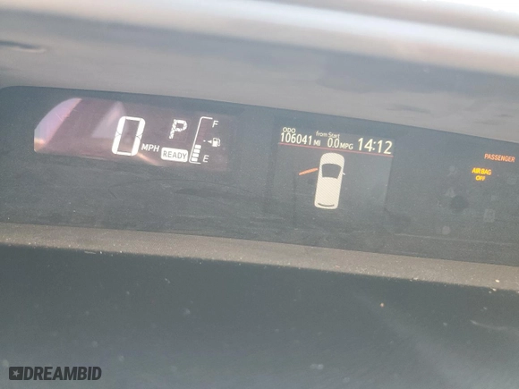 2015 Toyota Prius c One with VIN JTDKDTB30F1099699, listed as a Copart auction lot 49233655 with 106,041 mi miles and Salvage Title. Bid and sale history available at carsss.com. Image 9.