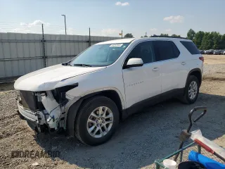 2021 Chevrolet Traverse LT Cloth with VIN 1GNERGKW7MJ219101, listed as a Copart auction lot 59252844 with 32,418 mi miles and Salvage Title. Bid and sale history available at carsss.com. Image 1.