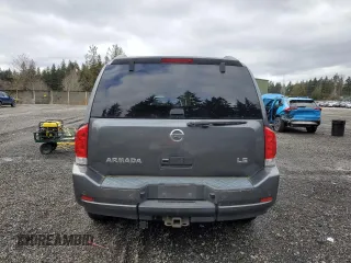 2009 Nissan Armada SE z VIN 5N1BA08D09N604043, wystawiony jako Copart lot #46001675 z przebiegiem 205 996 mil mil oraz Szkoda całkowita • Salvage title. Historia ofert i sprzedaży dostępna na DreamBid. Obrazek 6.