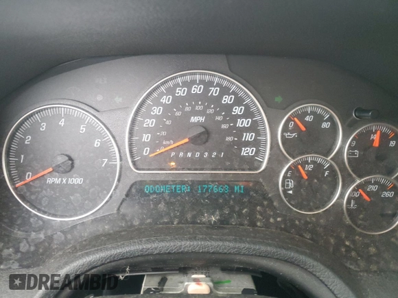2006 GMC Envoy Denali with VIN 1GKES63M562341669, listed as a Copart auction lot 83590824 with 177,663 mi miles and Clean Title. Bid and sale history available at carsss.com. Image 9.