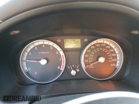 2009 Hyundai Accent Man L with VIN KMHCN35C69U143104, listed as a Copart auction lot 76607254 with 145,844 mi miles and Salvage Title. Bid and sale history available at carsss.com. Image 9.