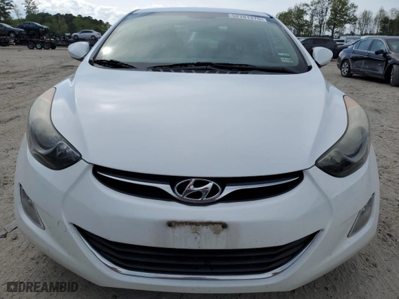 2013 Hyundai Elantra GLS with VIN 5NPDH4AE0DH262332, listed as a Copart auction lot 52781375 with 123,826 mi miles and Salvage Title. Bid and sale history available at carsss.com. Image 5.