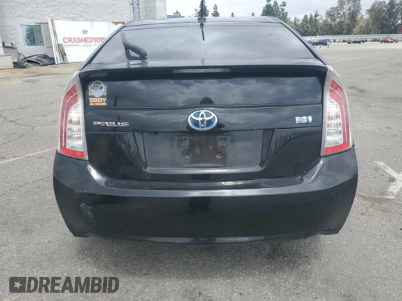 2013 Toyota Prius One with VIN JTDKN3DU4D5651505, listed as a Copart auction lot 54794035 with 176,101 mi miles and Salvage Title. Bid and sale history available at DreamBid. Image 6.