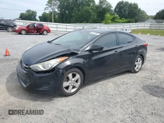 2013 Hyundai Elantra GLS with VIN 5NPDH4AE5DH428540, listed as a Copart auction lot 57711585 with 154,430 mi miles and Salvage title. Bid and sale history available at DreamBid. Image 1.