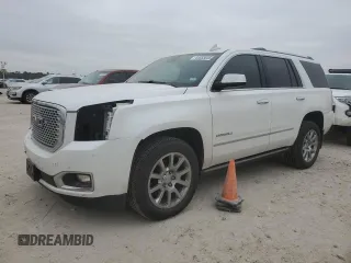 2017 GMC Yukon Denali with VIN 1GKS1CKJ5HR208979, listed as a Copart auction lot 44455835 with 99,954 mi miles and Salvage Title. Bid and sale history available at carsss.com. Image 1.