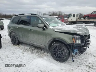 2023 Kia Telluride SX with VIN 5XYP5DGC1PG340902, listed as a Copart auction lot 87705835 with 25,797 mi miles and Salvage title. Bid and sale history available at DreamBid. Image 4.