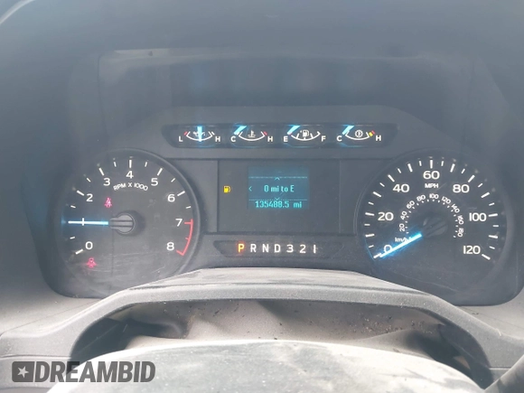 2016 Ford F-150 XL with VIN 1FTMF1C87GKE32929, listed as a IAAI auction lot 41911124 with 135,488 mi miles. Bid and sale history available at carsss.com. Image 6.
