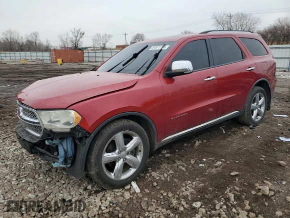 2011 Dodge Durango Citadel z VIN 1D4SD5GT2BC592533, wystawiony jako Copart lot #51971705 z przebiegiem 103 092 mil mil oraz Szkoda całkowita • Salvage title. Historia ofert i sprzedaży dostępna na DreamBid. Obrazek 1.