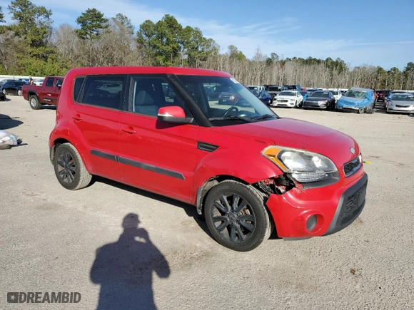 2013 Kia Soul + with VIN KNDJT2A62D7591486, listed as a Copart auction lot 48293085 with 163,254 mi miles and Salvage Title. Bid and sale history available at carsss.com. Image 4.