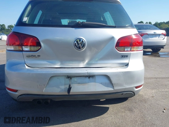 2010 Volkswagen Golf TDI with VIN WVWDM7AJ2AW349374, listed as a IAAI auction lot 42550014 with 224,337 mi miles and . Bid and sale history available at DreamBid. Image 6.