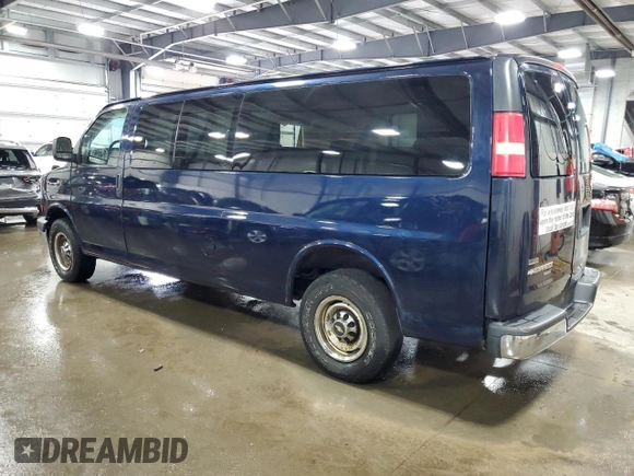 2011 Chevrolet Express Passenger 1LT with VIN 1GAZG1FGXB1118401, listed as a Copart auction lot 61633484 with 92,133 mi miles and Salvage title. Bid and sale history available at DreamBid. Image 2.