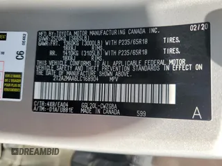 2020 Lexus RX with VIN 2T2AZMAA6LC168904, listed as a Copart auction lot 71385114 with 63,184 mi miles and Salvage Title. Bid and sale history available at carsss.com. Image 13.