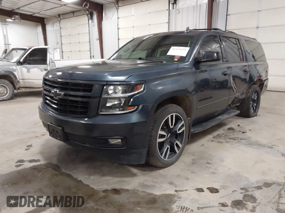 2019 Chevrolet Suburban Premier with VIN 1GNSKJKJ8KR169252, listed as a IAAI auction lot 41472231 with 95,266 mi miles and . Bid and sale history available at DreamBid. Image 2.