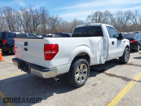 2014 Ford F-150 XL with VIN 1FTMF1CM1EKD53945, listed as a IAAI auction lot 41889789 with 296,163 mi miles and . Bid and sale history available at DreamBid. Image 4.