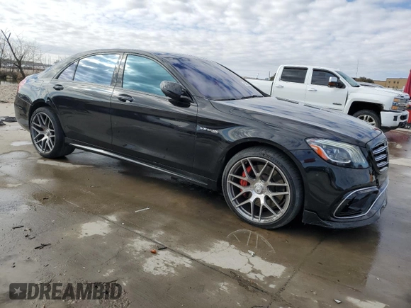 2018 Mercedes-Benz S 63 AMG with VIN WDDUG8JB6JA356529, listed as a Copart auction lot 42340515 with 40,131 mi miles and Salvage Title. Bid and sale history available at DreamBid. Image 4.