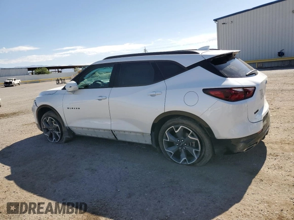 2020 Chevrolet Blazer RS z VIN 3GNKBERS4LS622402, wystawiony jako Copart lot #62028845 z przebiegiem 64 632 mil mil oraz Szkoda całkowita • Salvage title. Historia ofert i sprzedaży dostępna na DreamBid. Obrazek 2.
