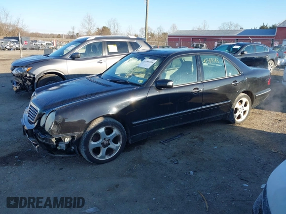 2002 Mercedes-Benz E-Class with VIN WDBJF65J32B485019, listed as a IAAI auction lot 41388188 with 119,417 mi miles. Bid and sale history available at carsss.com. Image 14.