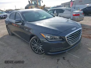 2017 Genesis G80 5.0L Ultimate with VIN KMHGN4JF0HU207725, listed as a IAAI auction lot 40953010 with 84,738 mi miles. Bid and sale history available at carsss.com. Image 1.