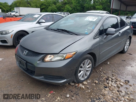 2012 Honda Civic Cpe EX with VIN 2HGFG3B8XCH550429, listed as a IAAI auction lot 42113645 with 176,872 mi miles. Bid and sale history available at carsss.com. Image 2.