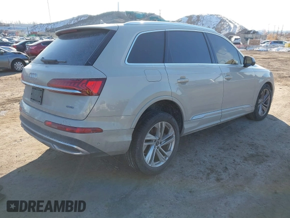 2023 Audi Q7 Premium with VIN WA1ACBF72PD021053, listed as a IAAI auction lot 41387794 with 11,462 mi miles and . Bid and sale history available at DreamBid. Image 4.