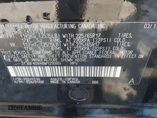 2011 Toyota RAV4 with VIN 2T3BF4DV4BW129989, listed as a IAAI auction lot 41781079 with 188,808 mi miles. Bid and sale history available at carsss.com. Image 9.