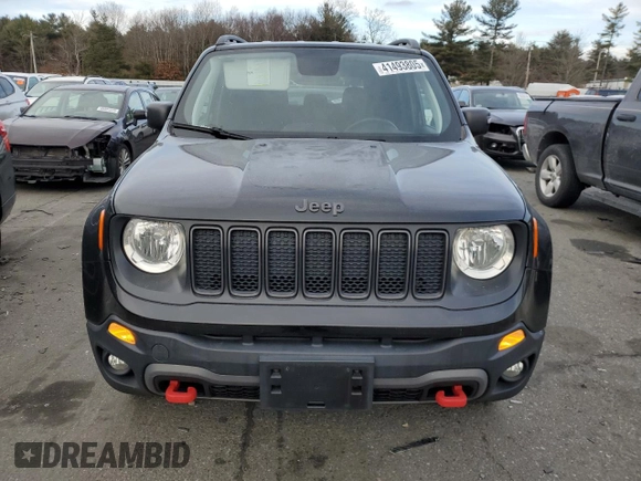 2019 Jeep Renegade Trailhawk z VIN ZACNJBC19KPK06415, wystawiony jako Copart lot #41493805 z przebiegiem 64 239 mil mil oraz Szkoda całkowita • Salvage title. Historia ofert i sprzedaży dostępna na DreamBid. Obrazek 5.