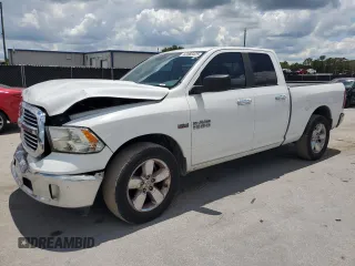 2015 Ram 1500 SLT with VIN 1C6RR6GT5FS754600, listed as a Copart auction lot 62060425 with 197,261 mi miles and Salvage title. Bid and sale history available at DreamBid. Image 1.